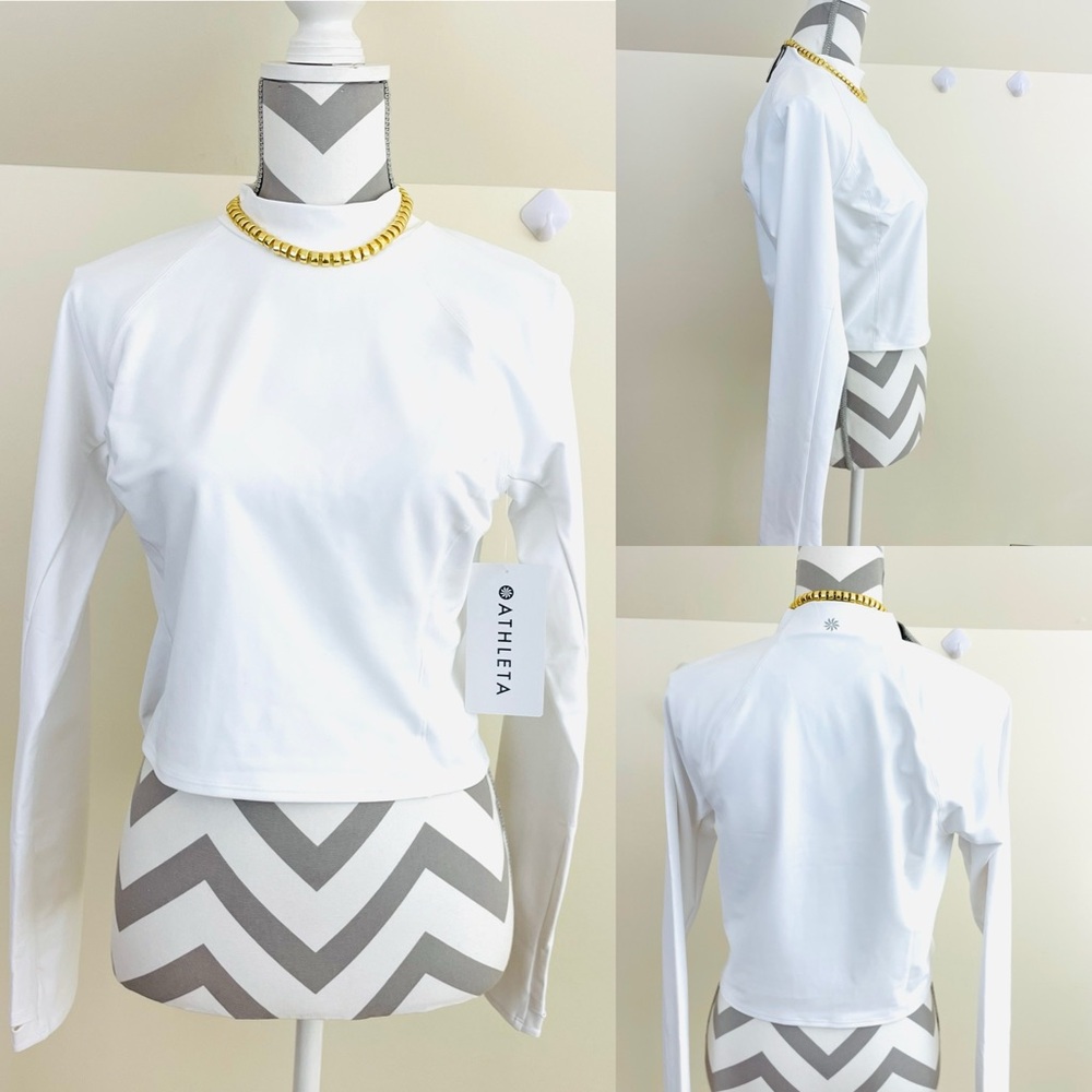 NWT, Athleta Interval Mock Neck Top, Fall 2024 - Picture 8 of 16